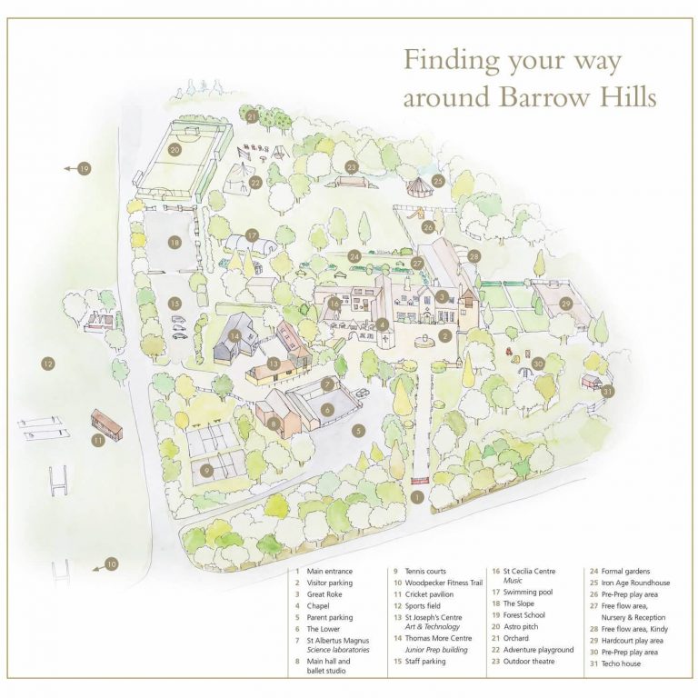 Barrow Hills Map