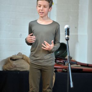 student in a play