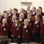 students singing