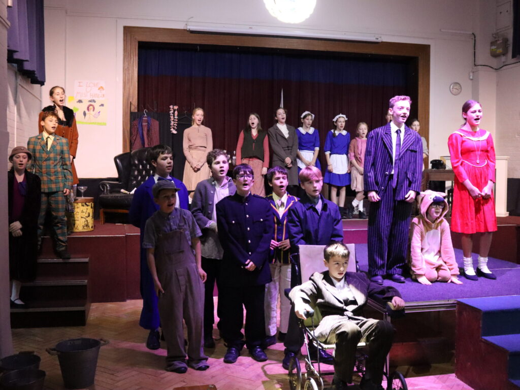 students in a play
