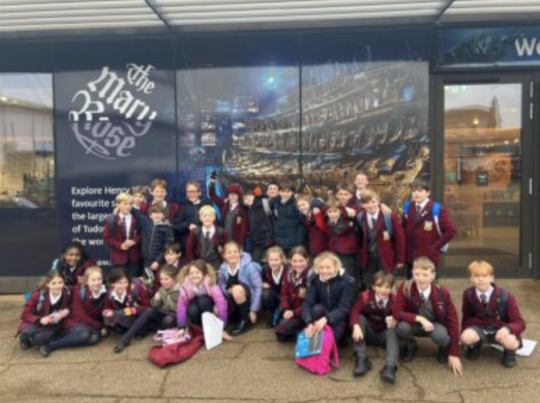 group of students at the Mary Rose
