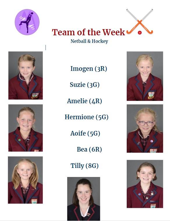 The team of the week in netball and hockey