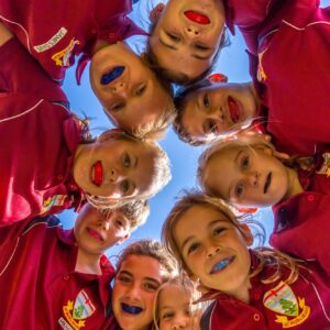 students in a circle