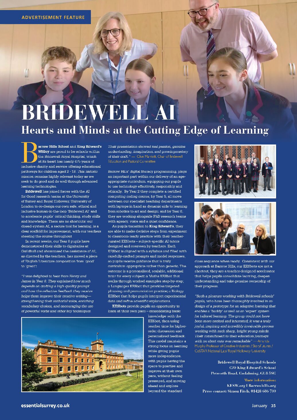 Hearts And Minds At The Cutting Edge Of Learning Barrow Hills