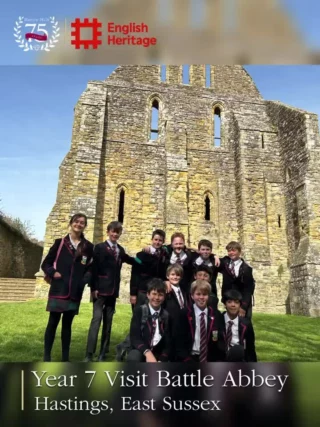 Earlier this term, Year 7 enjoyed an inspiring visit to Battle Abbey to explore the events of 1066. ⚔️
They took part in a hands-on role play, trying on costumes and handling replica Saxon and Norman weapons, bringing history to life.

A battle reenactment followed, where pupils learned about key moments and turning points, including the fall of King Harold II. They also explored the museum’s interactive displays and ended the day with a walk around the battlefield and stunning views from the abbey roof.

A memorable trip that sparked curiosity and deepened historical understanding.

#barrowhills #bridewellschools #battleofhastings #LearningThroughExperience